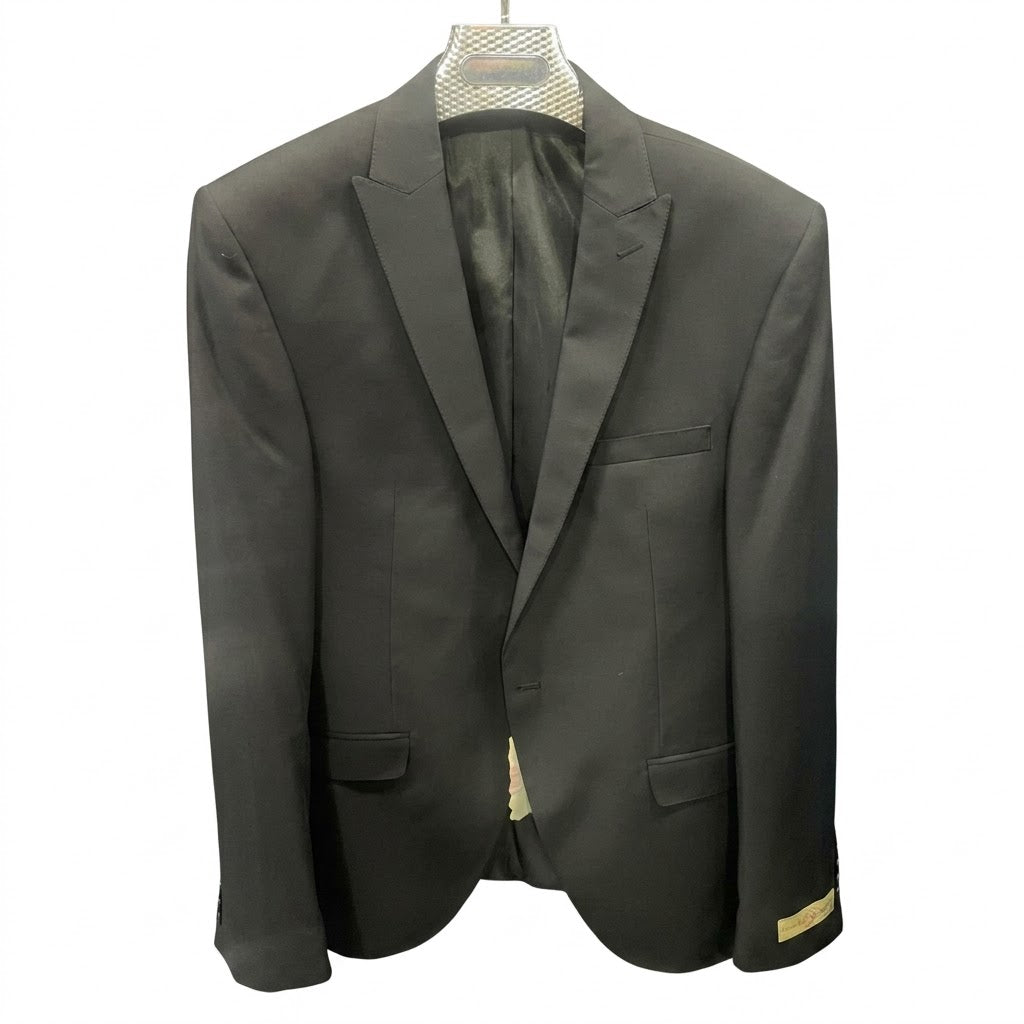 Classic Slim Fit Black Suit Jacket – Modern Single-Breasted Blazer