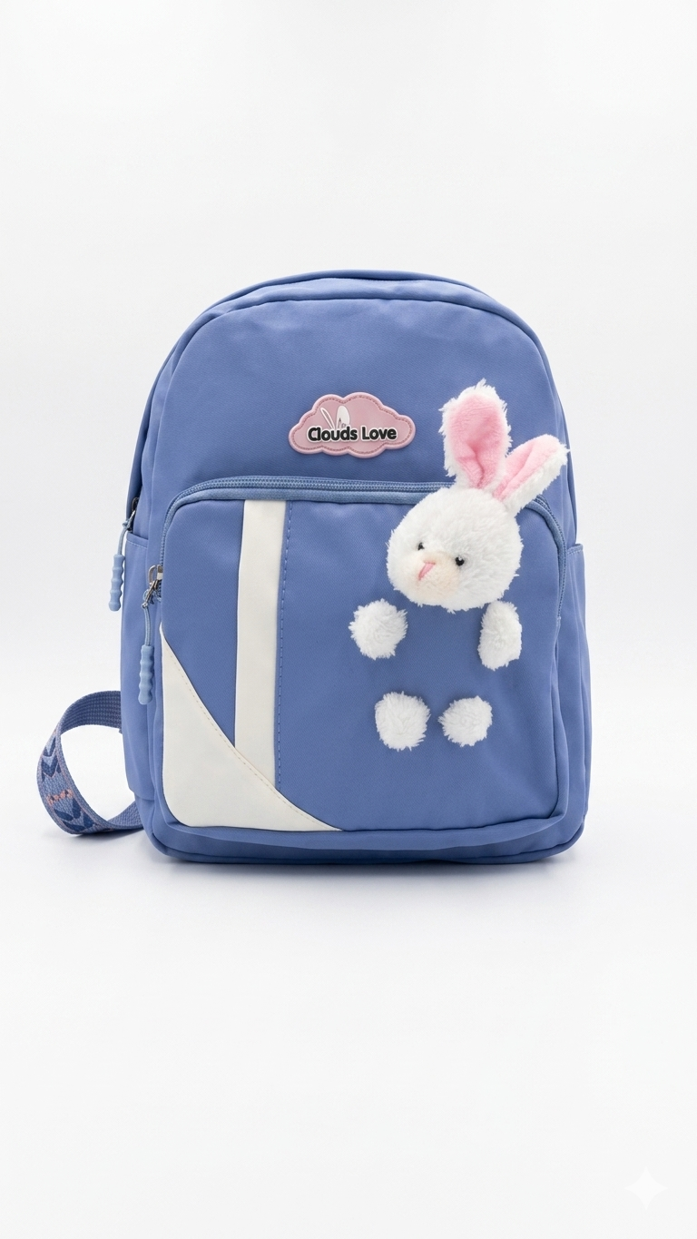 Kids "Clouds Love" Plush Bunny Backpack