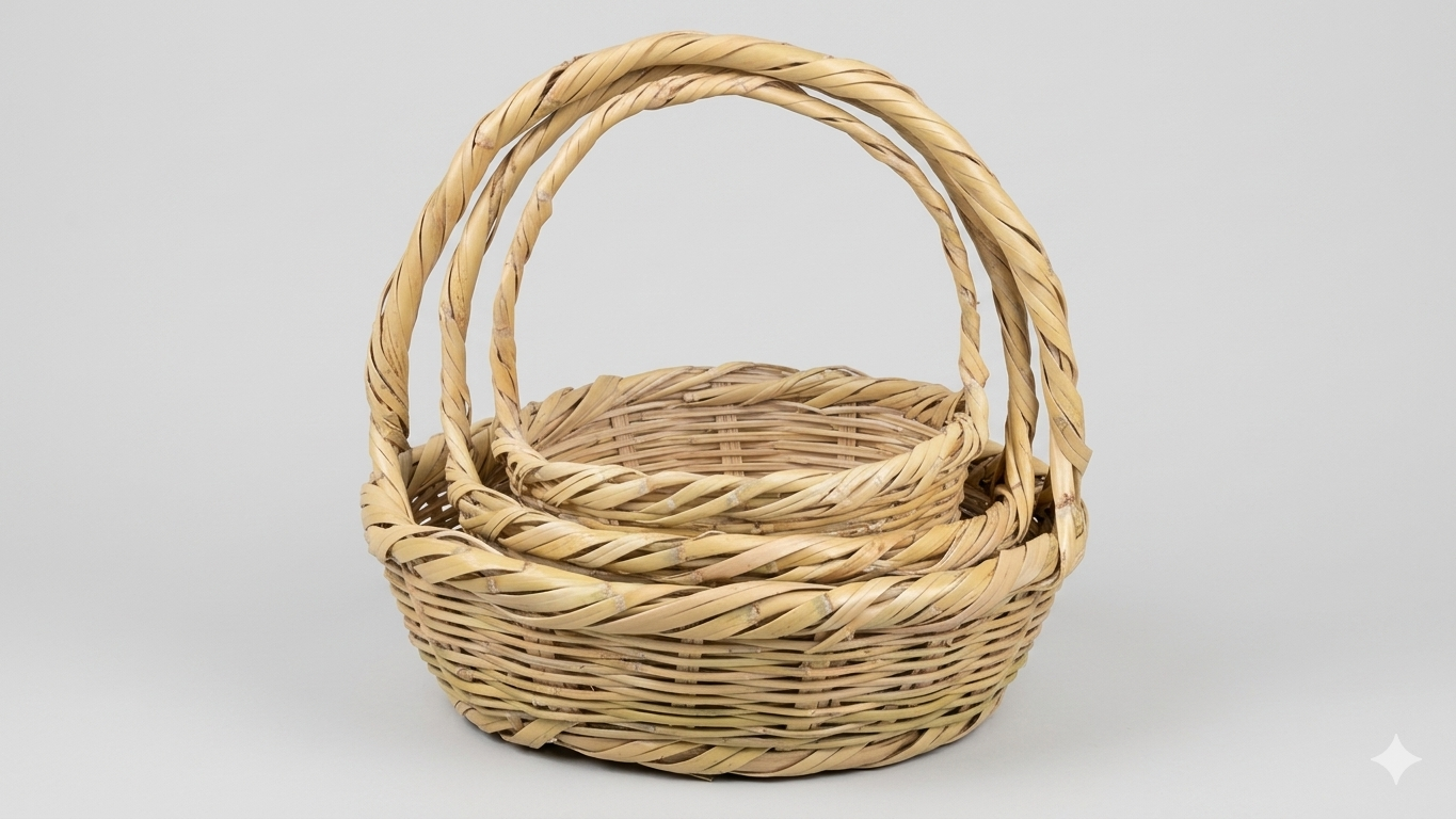Woven Straw Basket