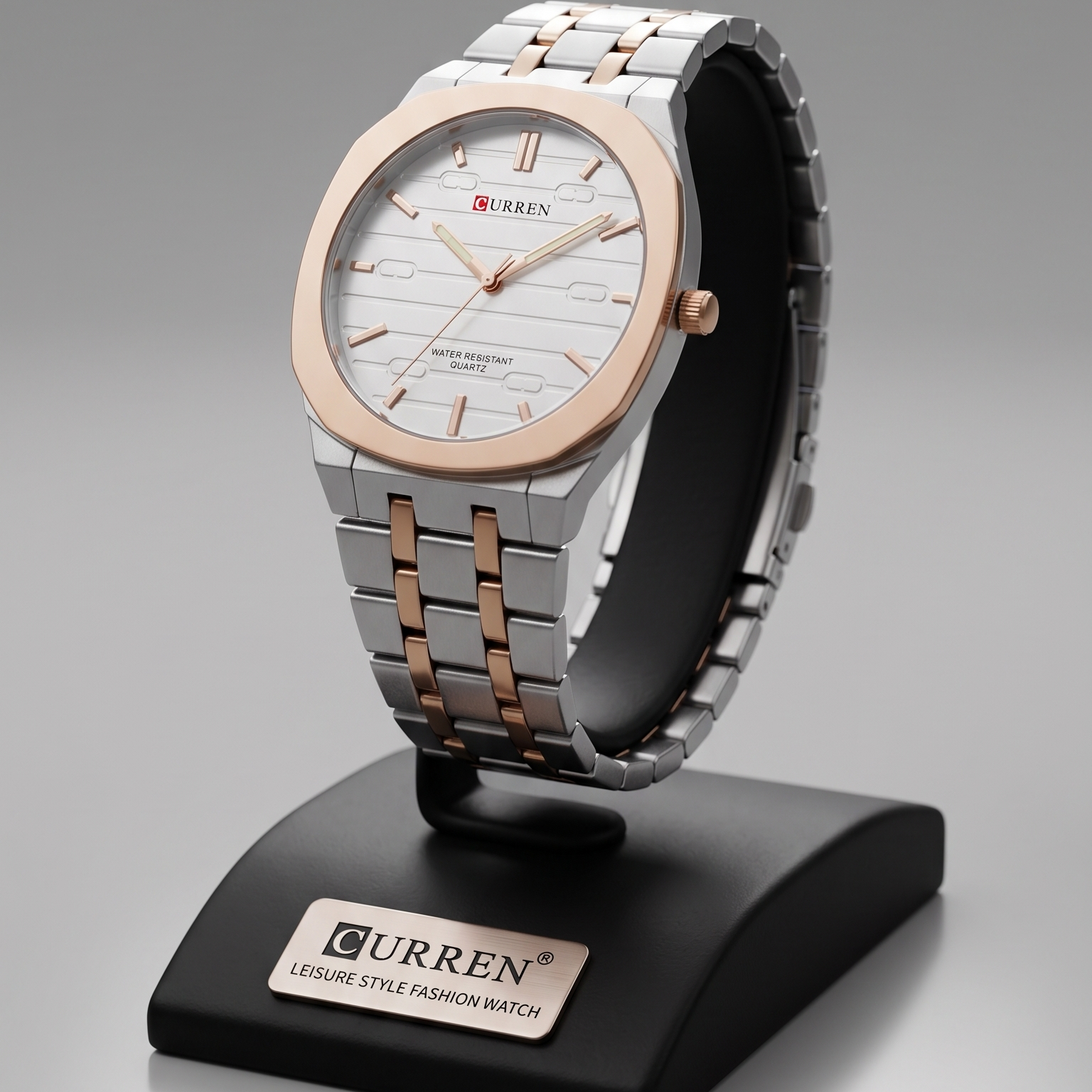 Curren Leisure Style Two-Tone Fashion Watch