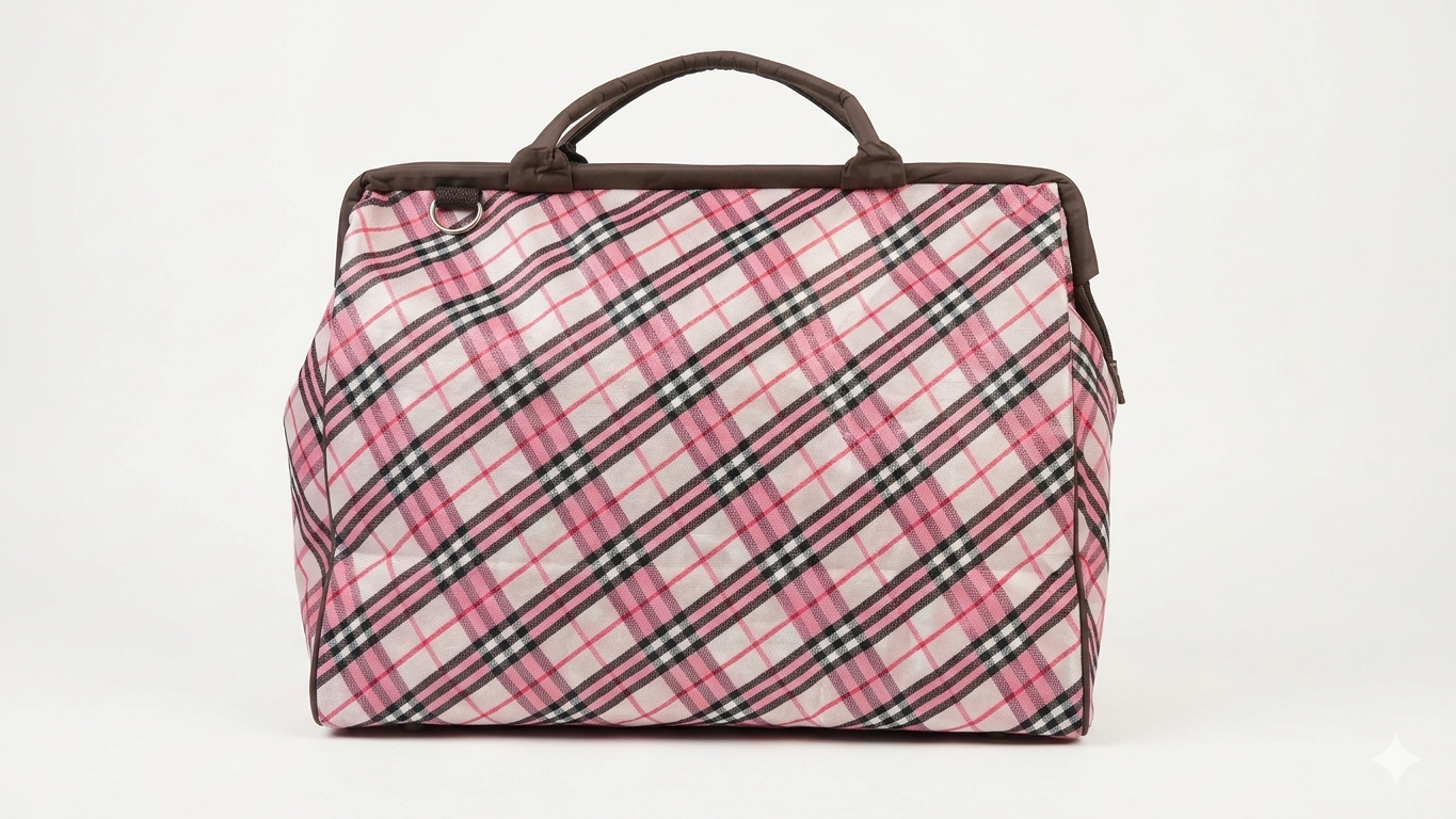 Plaid Travel Tote Bag