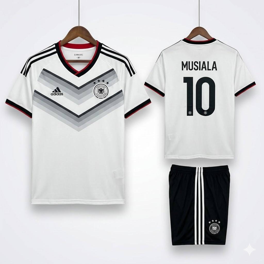Germany National Team Musiala #10 Soccer Kit – Kids Youth Home Jersey & Shorts Set