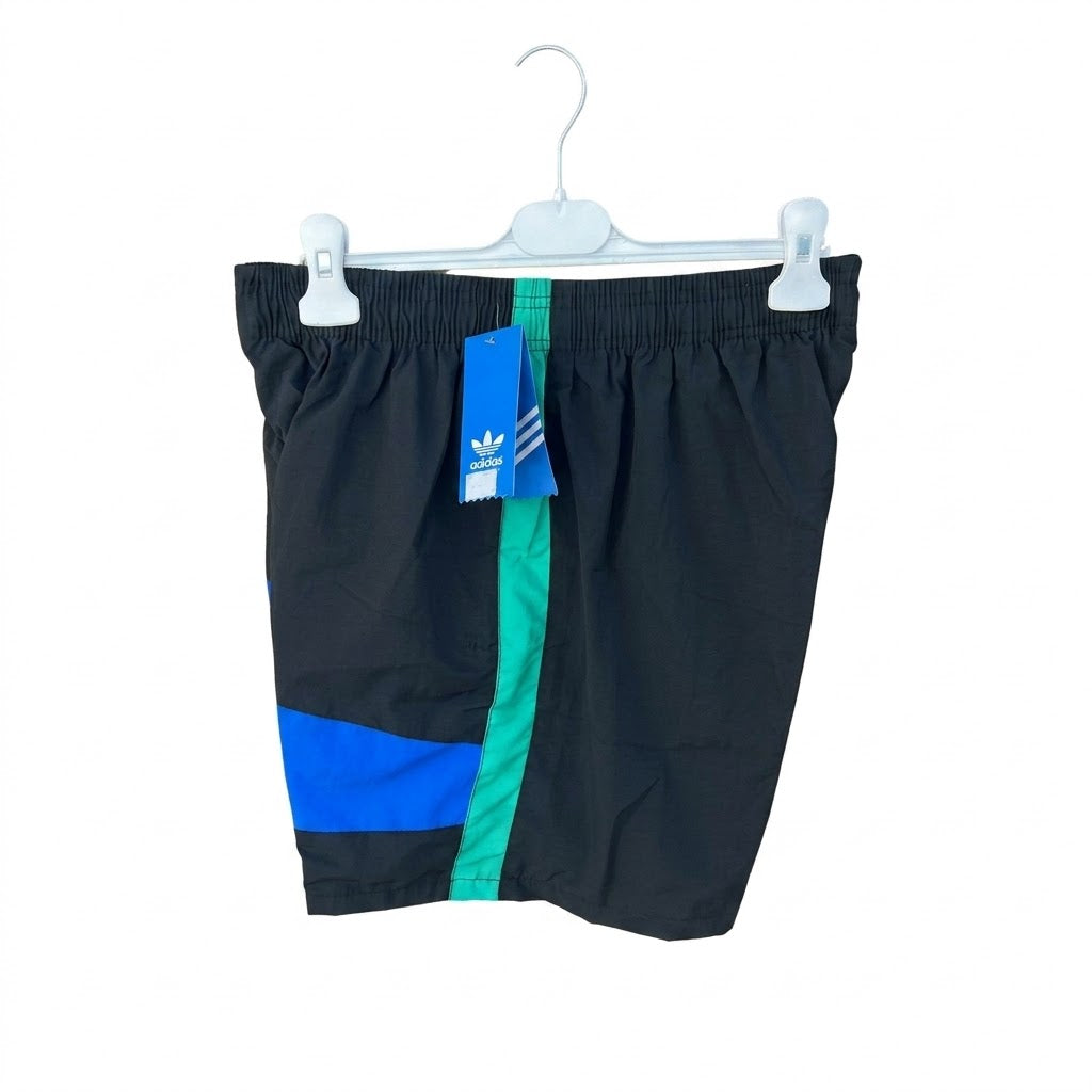 Adidas Originals Men's Colorblock Swim Shorts – Black/Green/Blue
