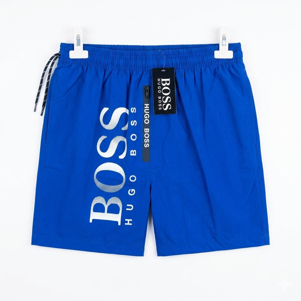 HUGO BOSS Men's Graphic Print Swim Shorts – Royal Blue